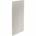 Yale Commercial Rockwood Push Plate, 8"L x 16"H, Satin Stainless Steel 85894